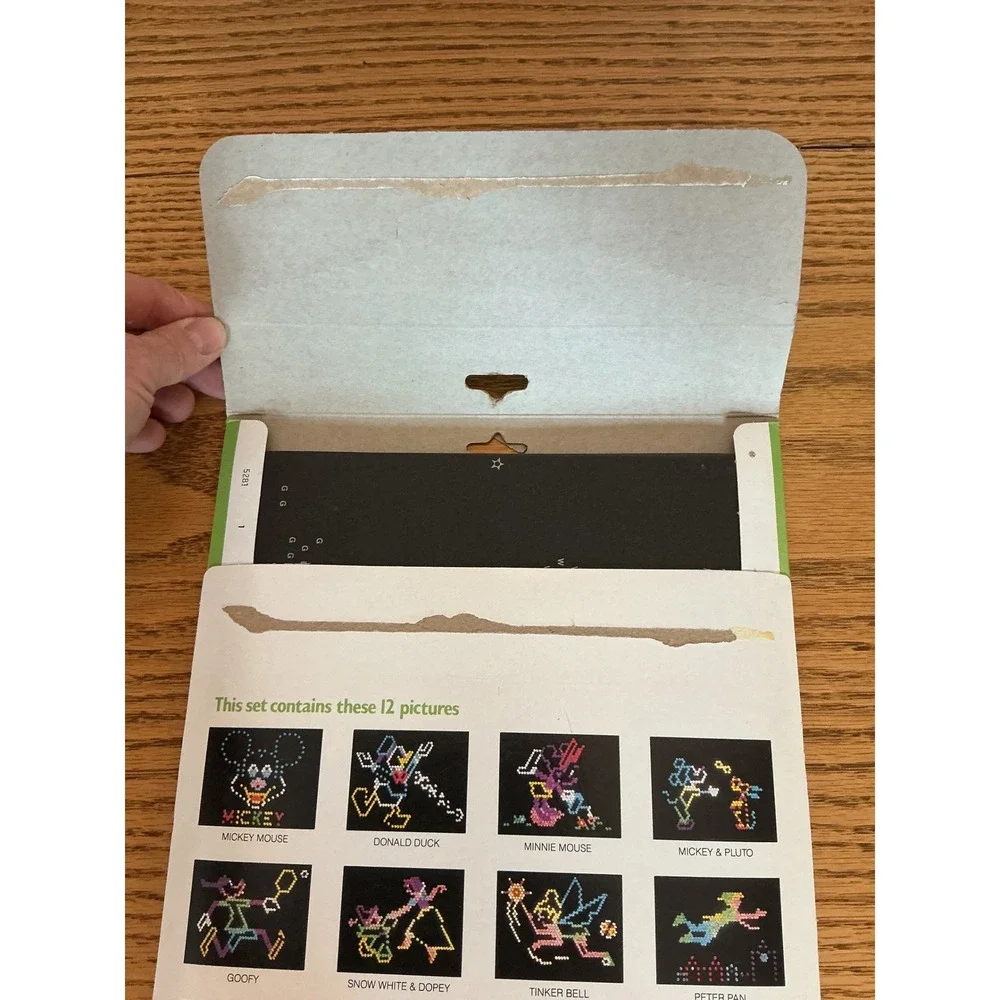 Vintage Lite-Brite Picture Refill Disney Mickey Mouse Beauty and the Beast MB